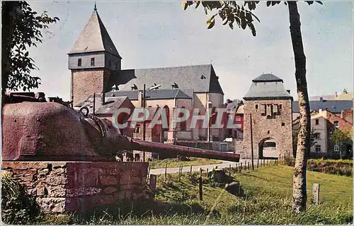 Moderne Karte Bastogne Eglise St Pierre Tank Militaria Char d'assaut
