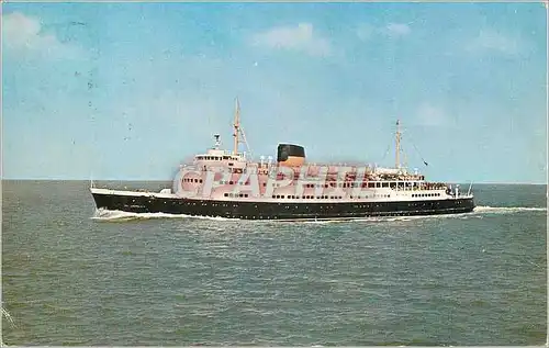 Moderne Karte Ostend Dover Line Roi Leopold III Bateau