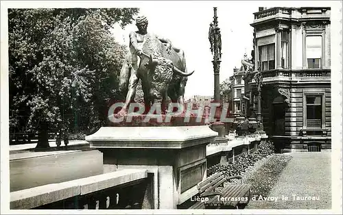 Cartes postales moderne Liege Terrasses d'Avroy Le Taureau