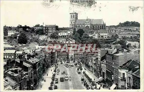 Moderne Karte Liege Boulevard de la Sauveniere et Eglise St Martin