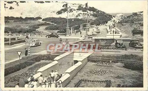 Cartes postales moderne Bredene Chemin vers la plage et entree du Tunnel