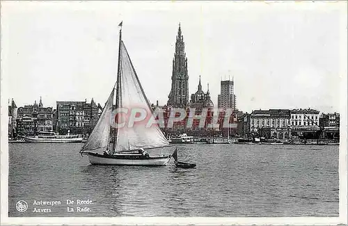 Moderne Karte Anvers La Rade Bateau