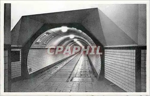 Cartes postales moderne Anvers Tunnel pour pietons sous l'Escaut Vue Interieure