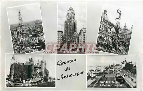 Cartes postales moderne Souvenir d'Anvers