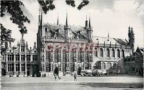 Cartes postales moderne Bruges La Justice de Paix l'Hotel de Ville et Basilique du St Jang