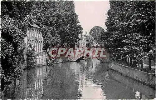 Moderne Karte Bruges Quai des Marbriers et pont de l'Hydromel