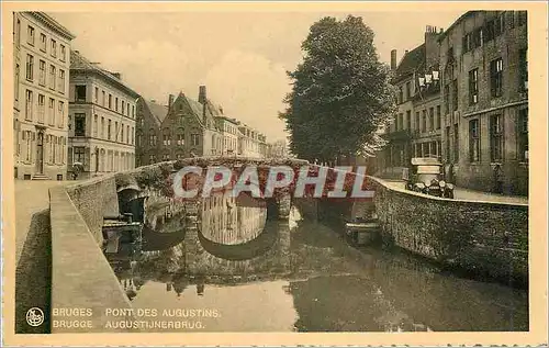 Moderne Karte Bruges Pont des Augustins