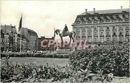 Cartes postales moderne Bruxelles Place du Trone et Monument Leopold II