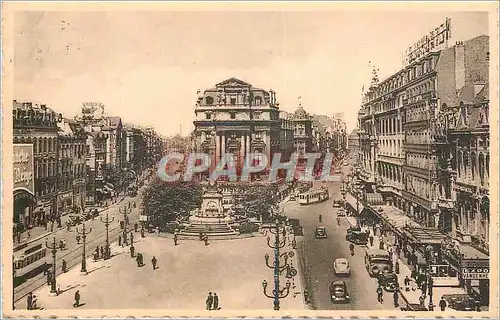 Cartes postales moderne Bruxelles Place de Brouckere