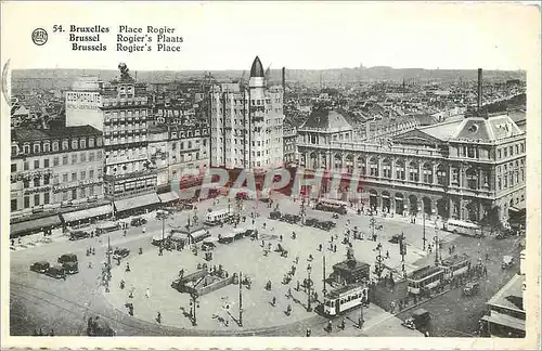 Cartes postales moderne Bruxelles Place Rogier