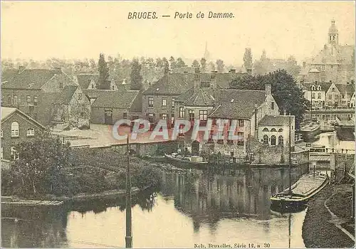 Moderne Karte Bruges Porte de Damme