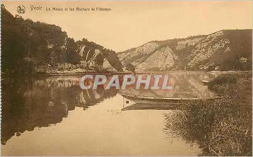 Cartes postales moderne Yvoir La Meuse et les Rochers de la Fidevoye