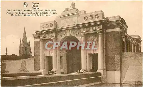Cartes postales moderne Ypres Porte de Men in Memorial des Heros Britanniques