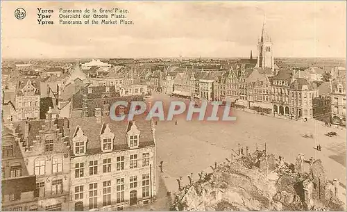 Moderne Karte Ypres Panorama de la Grand Place