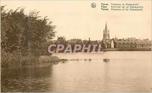 Moderne Karte Ypres Panorama du Majoorgracht