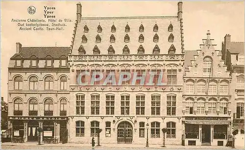 Moderne Karte Ypres Ancienne Chatellenie Hotel de Ville