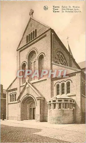 Cartes postales moderne Ypres Eglise St Nicolas