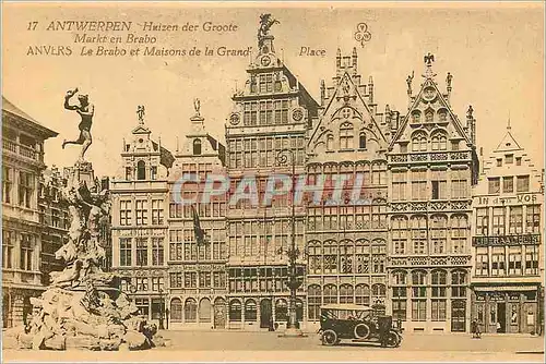 Moderne Karte Ypres  Le Brabo et Maisons de la Grand Place