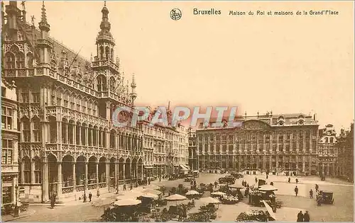 Moderne Karte Bruxelles Maison du Roi et maisons de la Grand Place