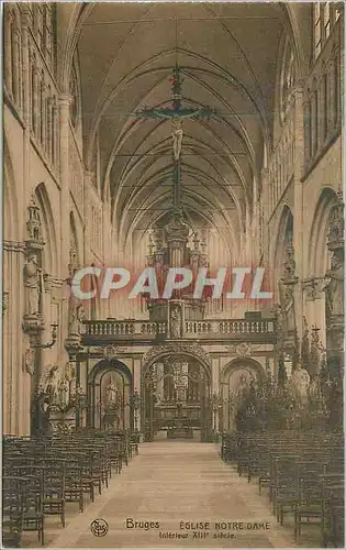 Cartes postales moderne Bruges Eglise Notre Dame Orgue
