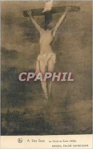 Cartes postales moderne A Van Dyck Le Christ en Croix Bruges Eglise Notre Dame