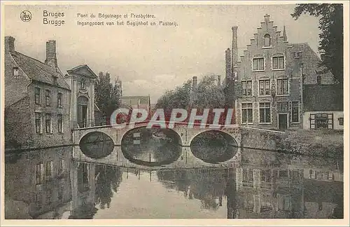 Cartes postales moderne Bruges Pont du Beguinage et Presbytere
