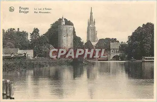 Moderne Karte Bruges Le Lac d Amour