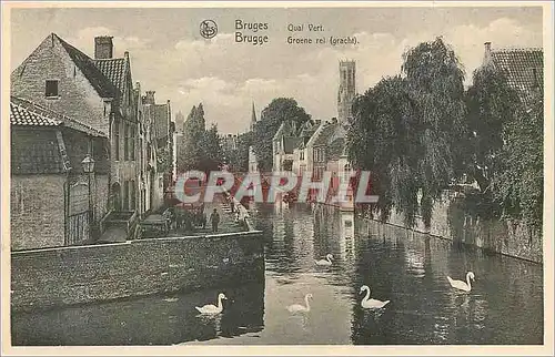 Cartes postales moderne Bruges Quai Vert