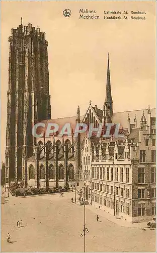 Cartes postales moderne Malines Cathedrale St Rombaut