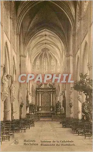 Cartes postales moderne Malines Interieur de la Cathedrale