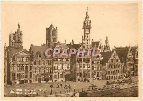 Cartes postales moderne Gand Quai aux Herbes
