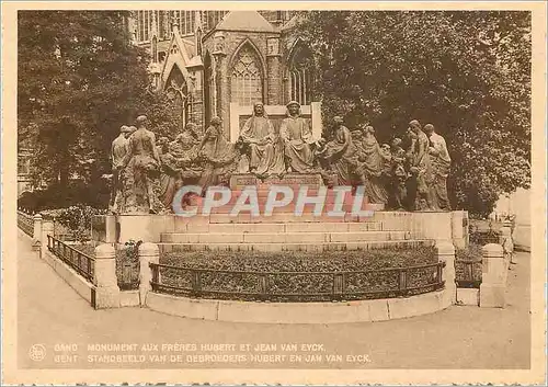 Cartes postales moderne Gand Monument aux freres Hubert et Jean Van Eyck