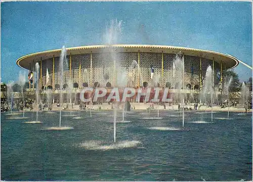 Moderne Karte Exposition Universelle de Bruxelles Le Pavillon des Etats Unis