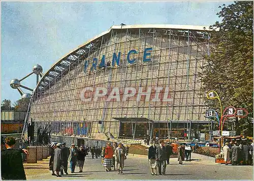 Moderne Karte Exposition Universelle de Bruxelles Le Pavillon de la France