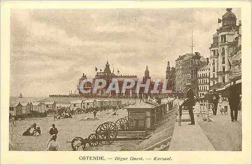Cartes postales moderne Ostende Digue Ouest