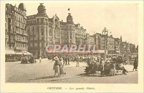 Cartes postales Ostende Les grands Hotels