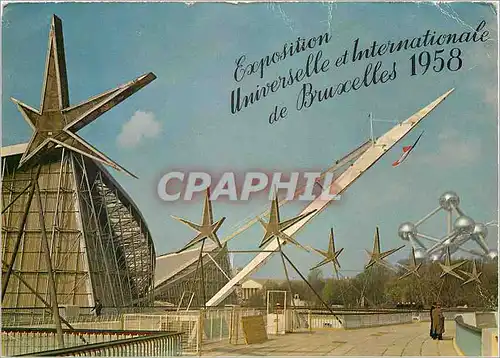 Cartes postales moderne Exposition Universelle de Bruxelles La Passerelle avec le Pavillon de la France