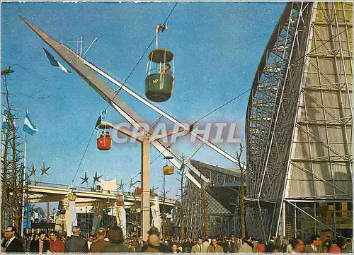 Cartes postales moderne Exposition Universelle de Bruxelles Le Pavillon de la France vue de profit
