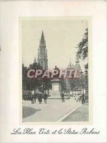 Cartes postales moderne La Place Verte et la Statue Rubens  Anvers