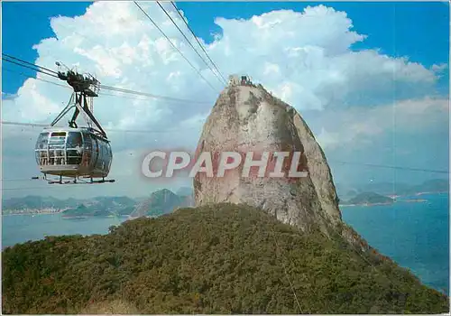 Cartes postales moderne Brasil Turistico The Wonderful City The Cable Car of Sugar Loaf