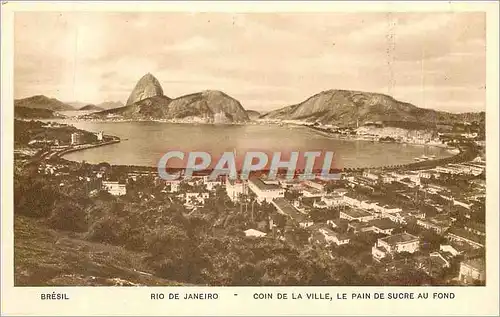 Cartes postales Rio de Janeiro Coin de la Ville Le Pain de Sucre au fond