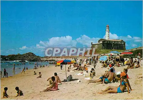 Cartes postales moderne Brasil Turistico Salvador Ba Praia da Barra com Farol