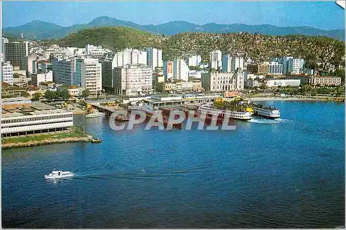 Cartes postales moderne Niteroi Vista aerea do Porto de Barcos