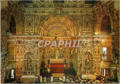 Moderne Karte Brasil Turistico Salvador Bahia San Francisco Church High Altar