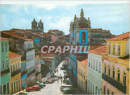 Moderne Karte Salvador Pillory and church of Nossa Senhora dos Pretos