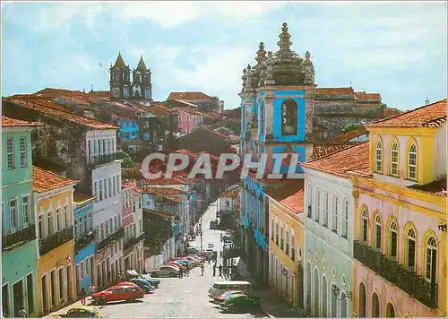 Moderne Karte Salvador Pillory and church of Nossa Senhora dos Pretos