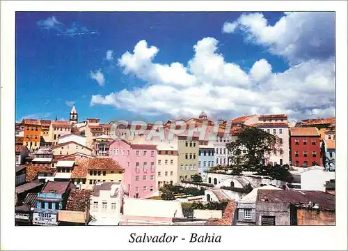 Moderne Karte Salvador Bahia Brasil Vista panoramica do Pelourinho