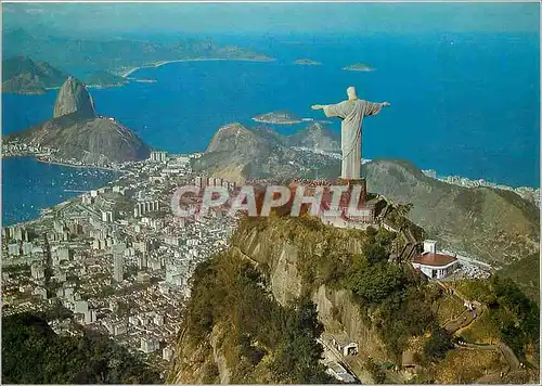 Cartes postales moderne Brasil Turistico Rio de Janeiro Panoramic view of Guanabara bay