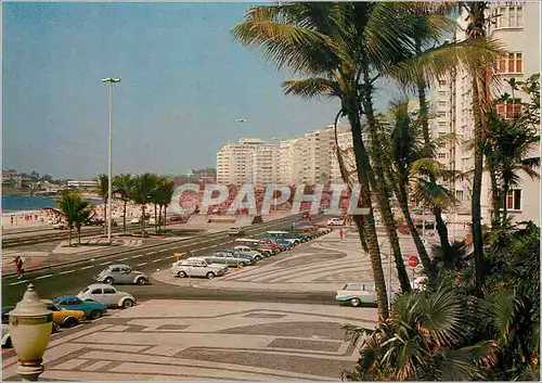 Cartes postales moderne Brasil Turistico Rio de Janeiro Vista parcial de Copacabana