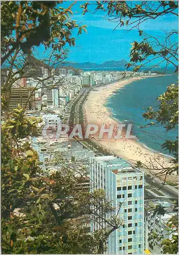 Cartes postales moderne Brasil Turistico Rio de Janeiro Vista parcial de Praia do Lebion
